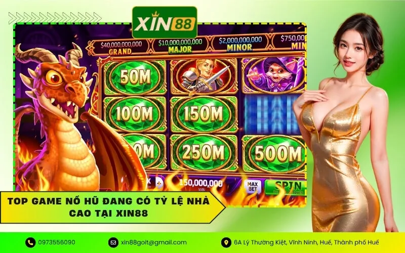 Top game nổ hũ đang có tỷ lệ nhả cao tại xin88